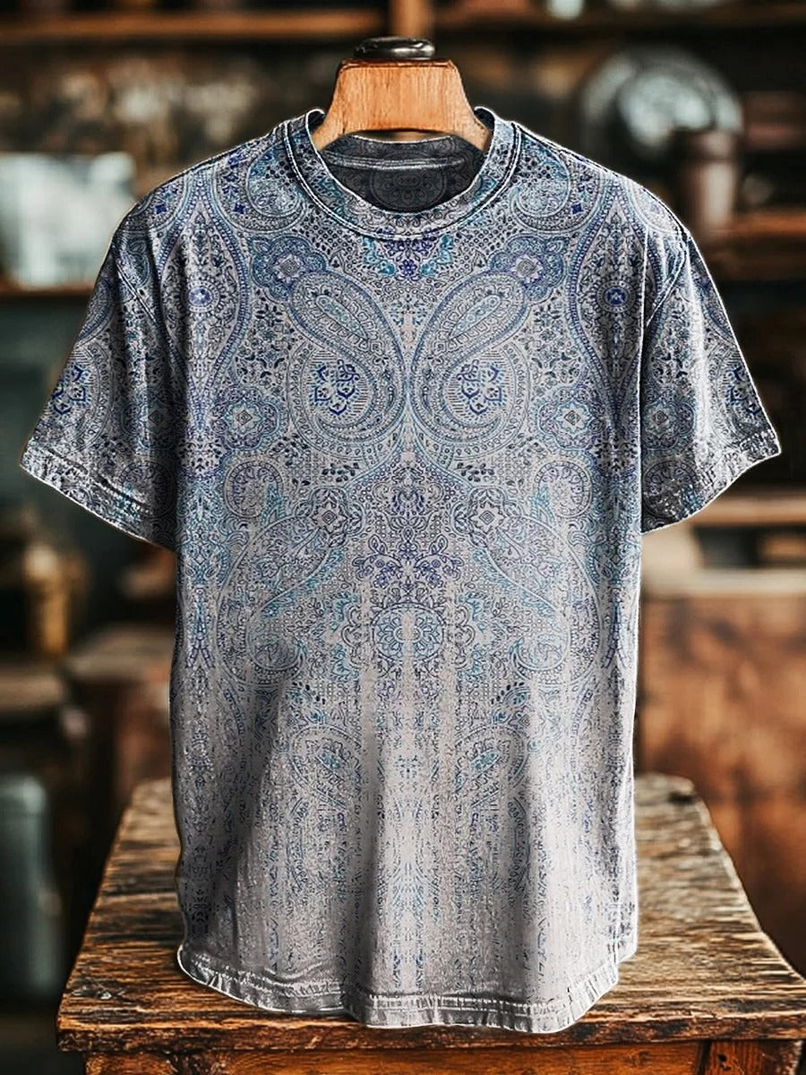 Retro Abstraction Art Print Casual Short Sleeve T-shirt