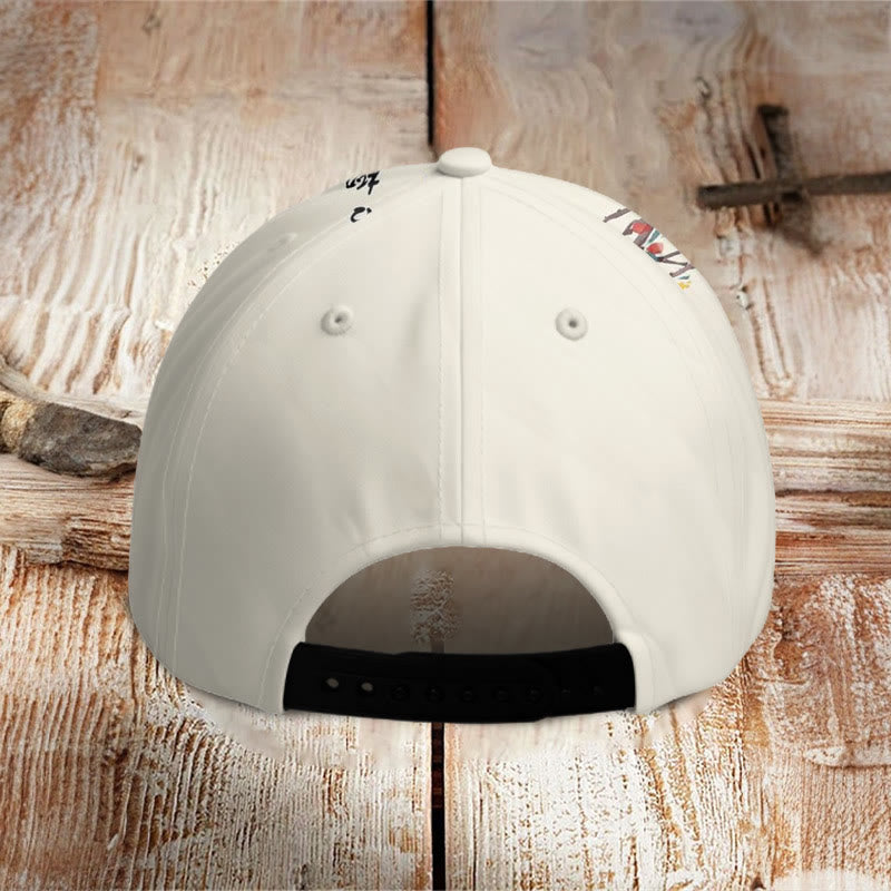 Dashingsoul Watercolor Pomegranate Flower Art Print Casual Cap