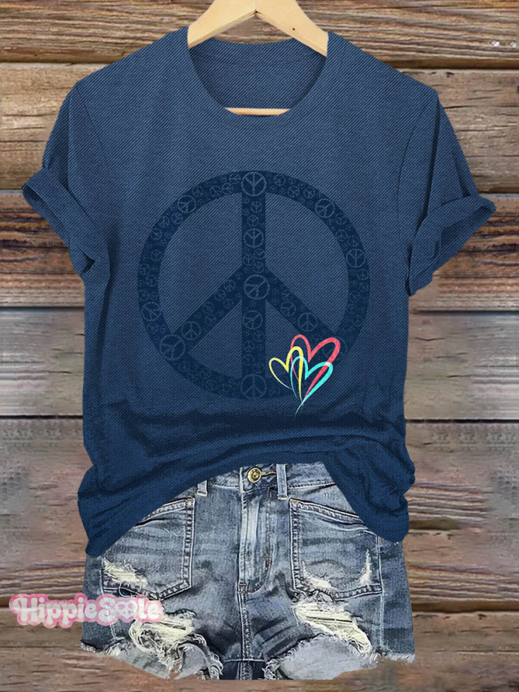 Peace And Love Art Print T-shirt