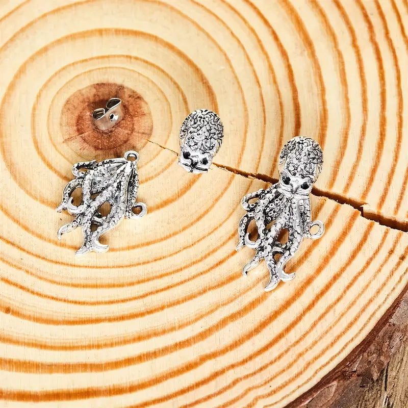 Dashingsoul Vintage Octopus Stud Earrings