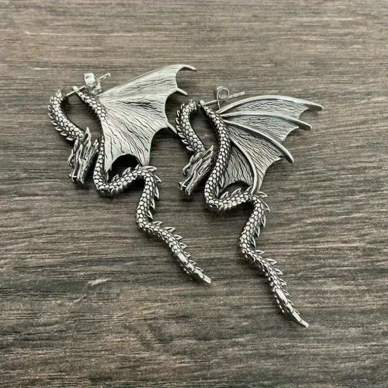 Dashingsoul Halloween Dark Punk Style Dragon Earrings