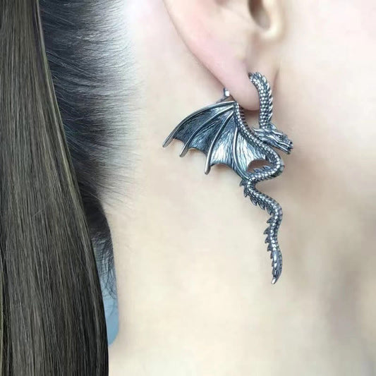Dashingsoul Halloween Dark Punk Style Dragon Earrings