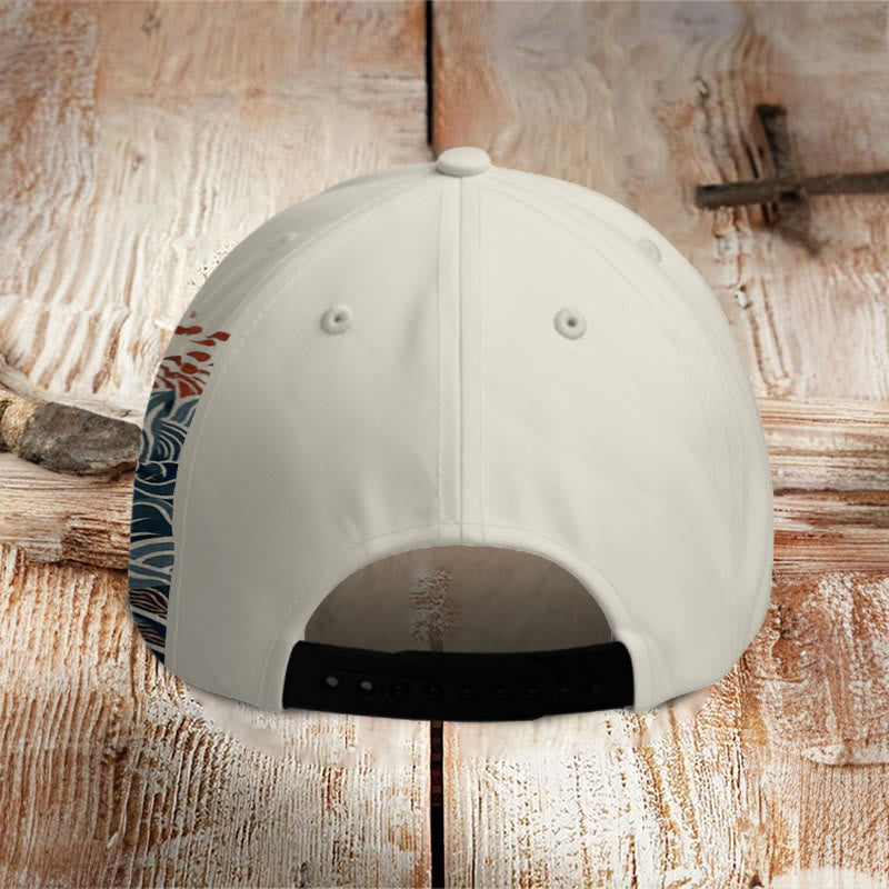 Dashingsoul Japanese Art Carp Print Casual Cap