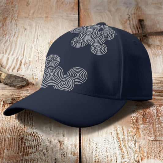 Dashingsoul  Simple Fingerprint Shape Art Print Casual Cap