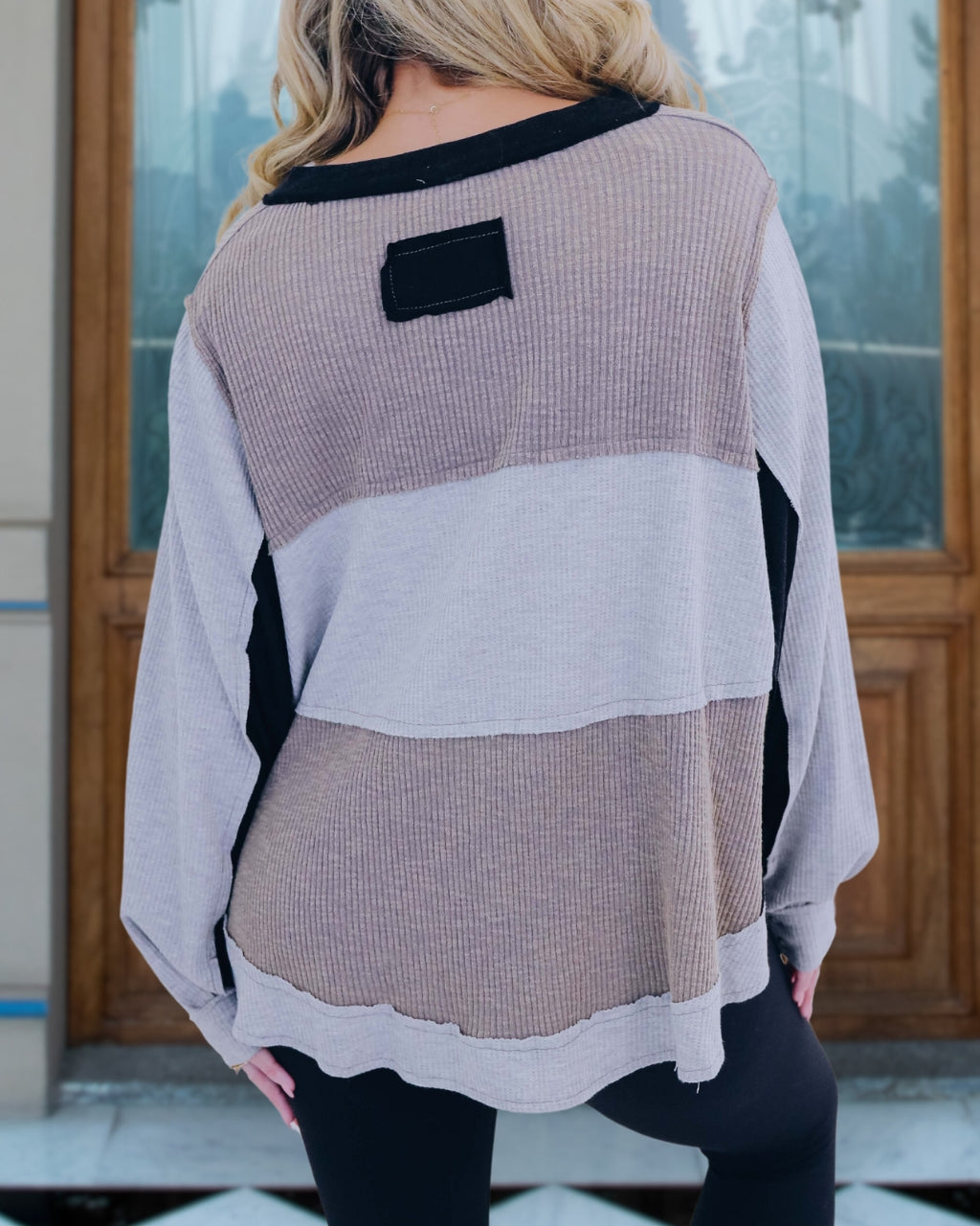 Cozy Cotton Colorblock Sweatshirt