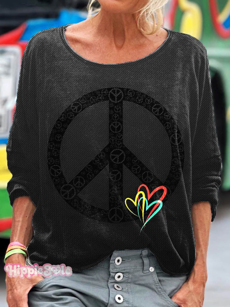 Peace And Love Art Print T-shirt