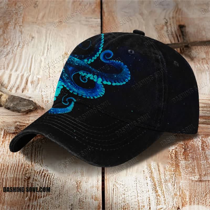 Octopus Art Print Cap