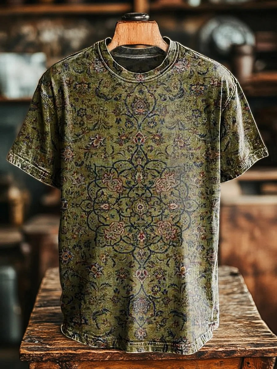 Retro Abstraction Art Print Casual Short Sleeve T-shirt