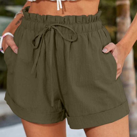Dashingsoul Solid Color Loose Casual Fashion Shorts