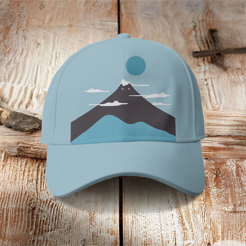 Dashingsoul Japanese Cat Art Print Cap