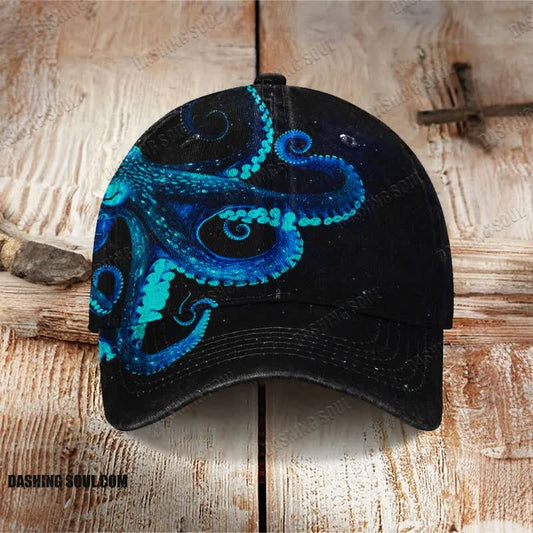 Octopus Art Print Cap