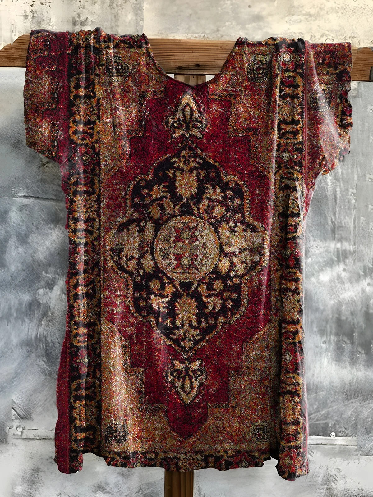 Women's Hippy Graphic Art Print Cotton Crew Neck T-Shirt