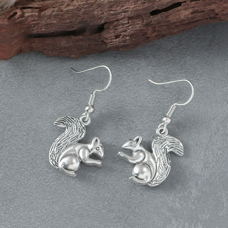 Vintage Cute Squirrel Earrings